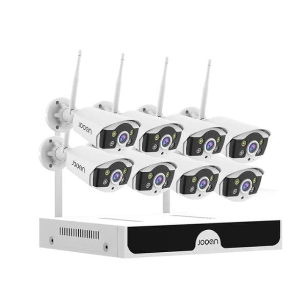 Jooan Kit CCTV WiFi Videovigilância 8CH 8 Câmaras 3MP