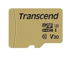 Transcend 8GB Micro SDHC 500S Class 10 UHS-I U1 + Adaptador SD - TS8GUSD500S