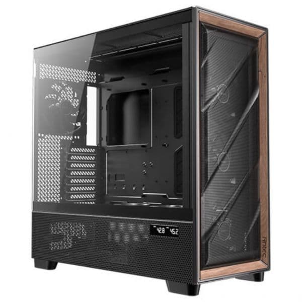 PC Antec FLUX PRO EUV Full Tower Preto Madeira Vidro Temperado PC Antec FLUX PRO EUV Full Tower Preto Madeira Vidro Temperado