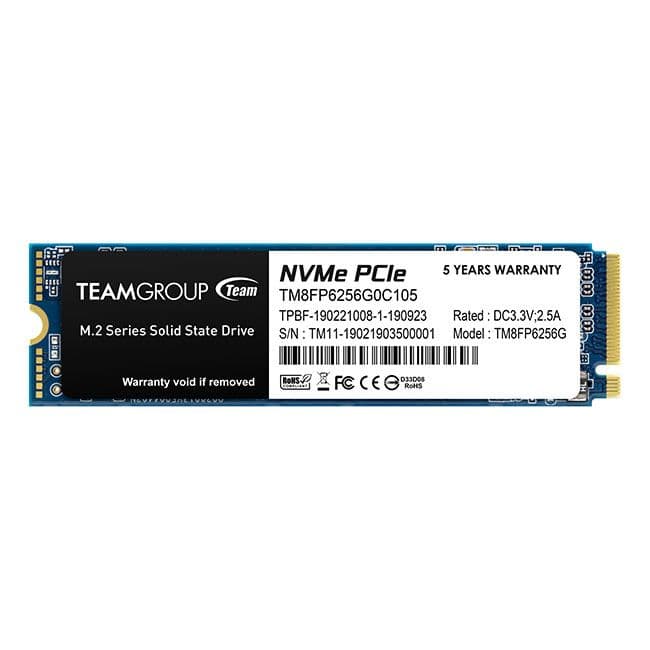 SSD Team Group 256GB MP33 M.2 NVMe - TM8FP6256G0C101