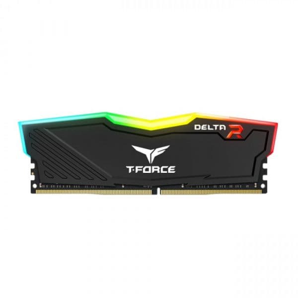 Memória RAM Team Group Kit 32GB Dark Pro (2 x 16GB) DDR4 3200MHz Delta Preto RGB CL16 - TF3D432G3200HC16FD