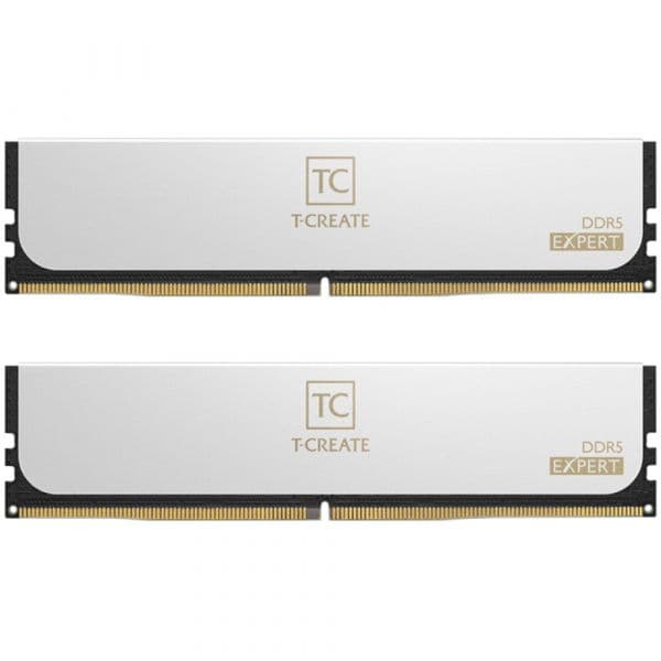 Memória RAM TEAM GROUP KIT 48GB (2 X 24GB) DDR5 6400MHZ T-CREATE Expert Branco CL32