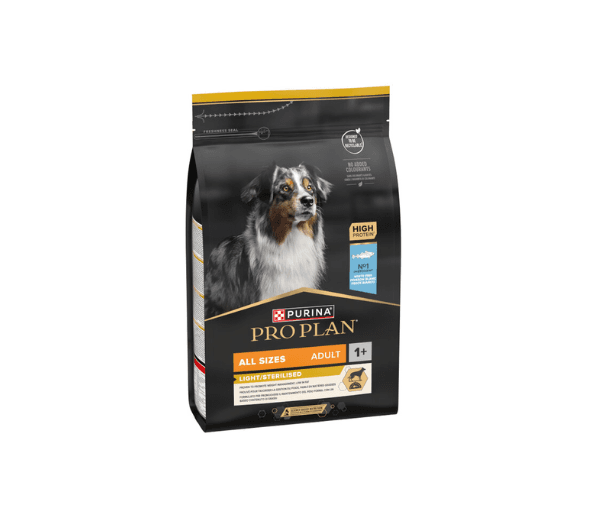 Pro Plan Dog All Size Adult Light/Sterilised- Peixe Branco 3 kg