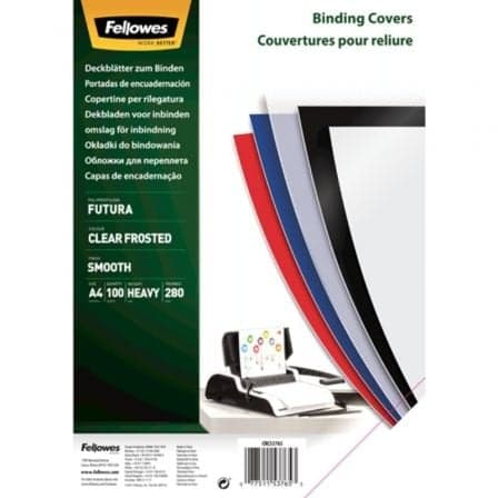 Fellowes Capas Polipropileno A4 300 Micras 100 Unidades