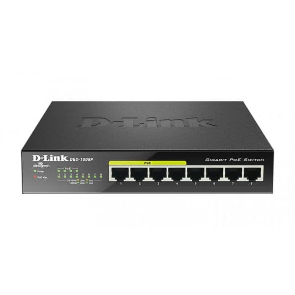D-Link DGS-1008P Switch PoE 8 Port