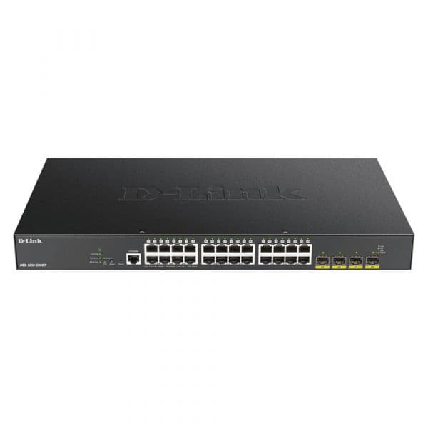 D-Link Switch 24 Portas Gigabit Poe Smart Managed com 4 Portas 10G Sfp+ 370Watts
