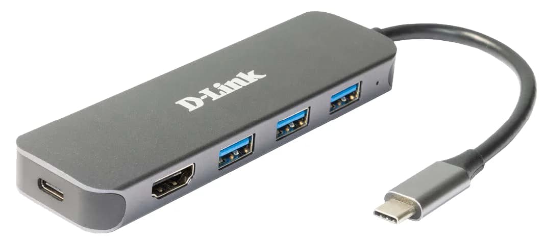 D-Link HUB 5 em 1 USB-C com HDMI/Power Delivery