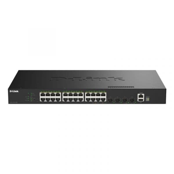 Switch D-LINK DGS-1530-28P/E 24 Portas 10/100/1000 PoE+ 4xSFP+ Rack