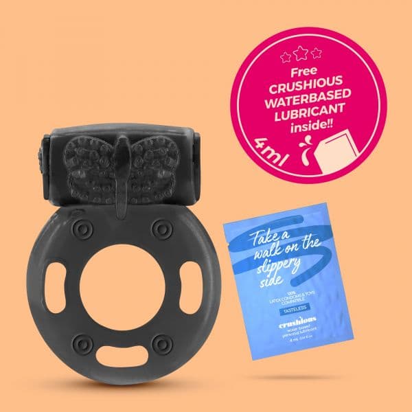 Crushious Anel para o Pénis com Bala Vibratória Booster