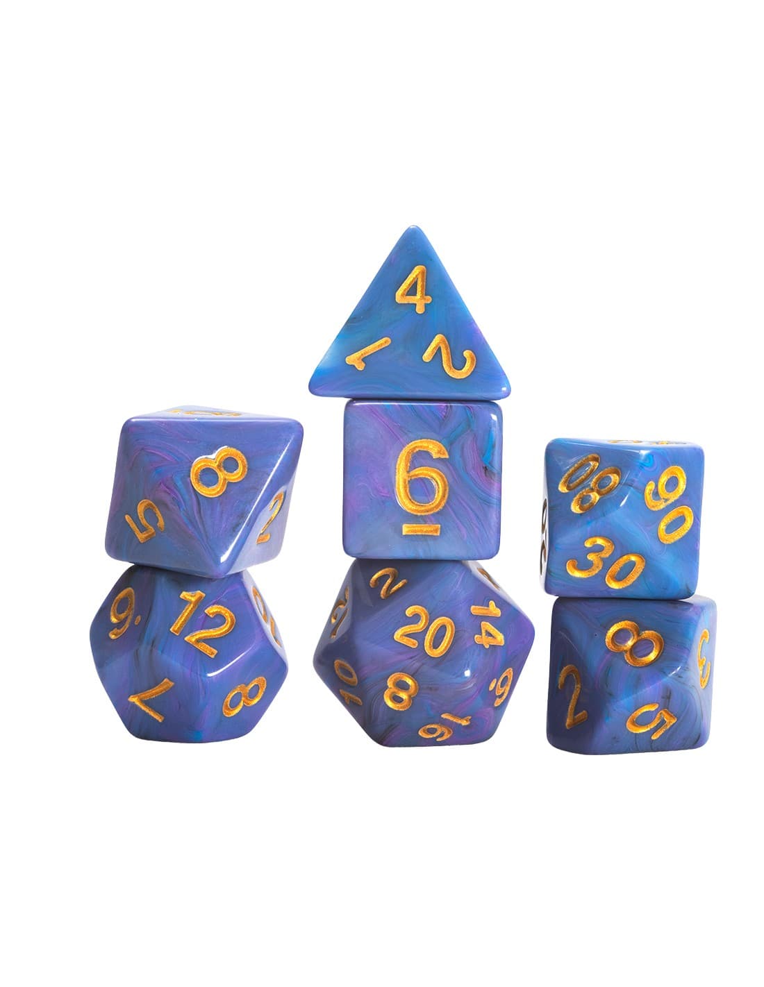 Sirius Dice Unicorn Dice Set Blue 7-Die Set