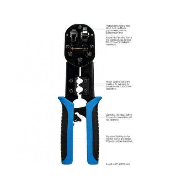K-Pro Alicate de Crimpagem e Corte CON300-CRIM-PRO-EZ