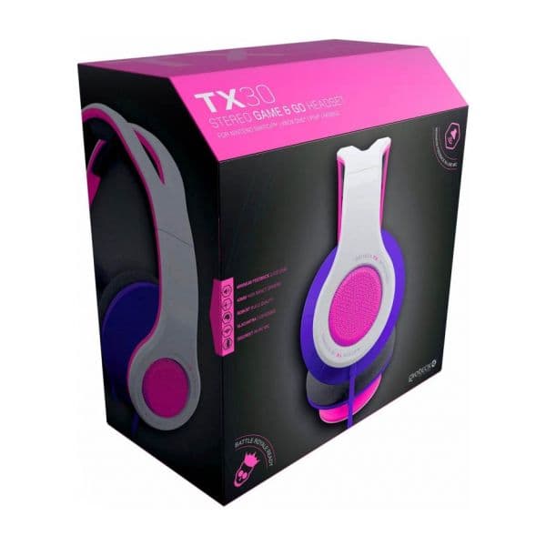 Gioteck Auscultadores TX-30 Multiplataformas Pink
