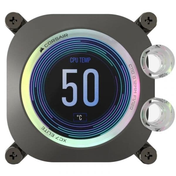Corsair iCUE XC7 RGB ELITE LCD Bloco de Água para CPU Cinzento Furtivo - CX-9010023-WW
