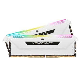 Memória RAM Corsair 16GB Vengeance RGB Pro SL DDR4 3200 PC4-25600 2x8GB CL16 White - CMH16GX4M2E3200C16W