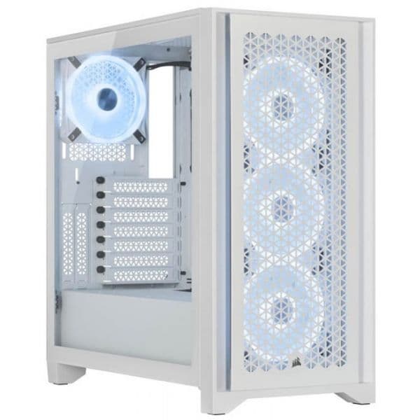 Corsair iCUE 4000D Airflow RGB Branca (ATX) (Vidro Temperado) - CC-9011241-WW