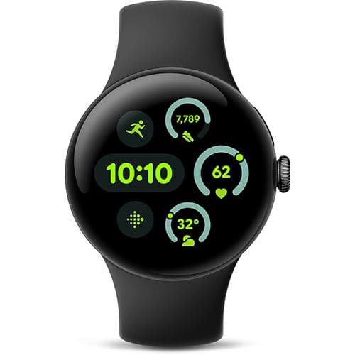 Google Pixel Watch 3 41 mm (Wi-Fi) — Obsidian | Wear OS 5, Actua display 2000 nits, 24 h AOD, 5 ATM/IP68