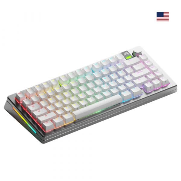 Teclado Mecânico Glorious GMMK 3 Pro Wireless 75% Prateado Fox Switch (US)