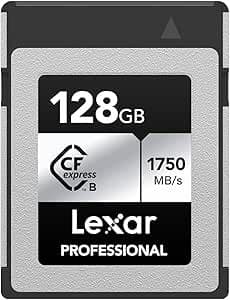 Lexar 256GB Professional Silver Plus SDXC UHS-I U3 V30 205MB/s 150MB/s