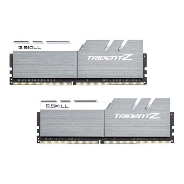 Memória RAM G.Skill 32GB Trident Z (2x 16GB) DDR4 3200MHz PC4-25600 CL16 Silver/White - F4-3200C16D-32GTZSW