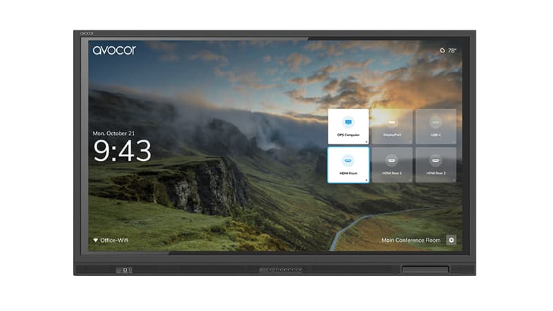 AVOCOR E Serie AVE-6540 165cm 65''/3840x2160/DP/HDMI/USB/TOUCH