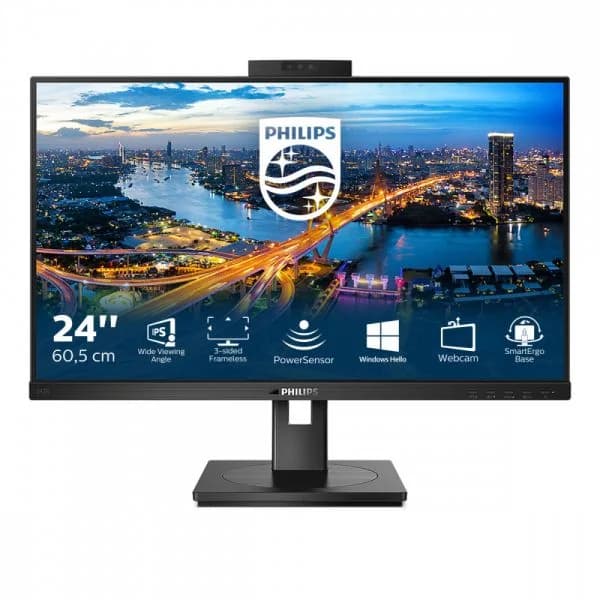 Monitor Philips 24" 242B1H/00 FHD 75Hz Preto