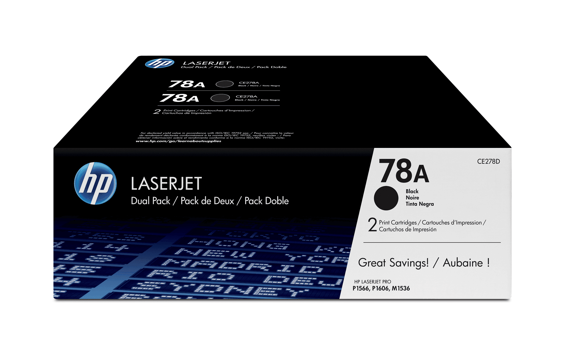 HP 78A Black CE278AD - Pack 2