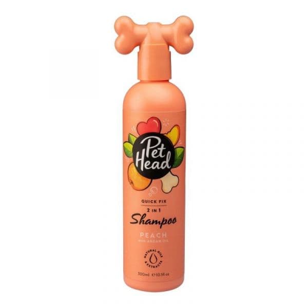 Pet Head Shampoo e Condicionador 2 em 1 Quick Fix Pêssego (300 ml)