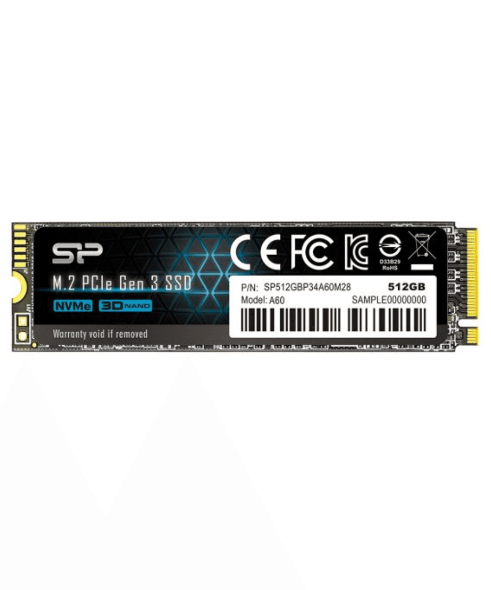 Silicon Power PCIe M.2 NVMe SSD 512GB Gen3 x4 – 2200/1600 MB/s