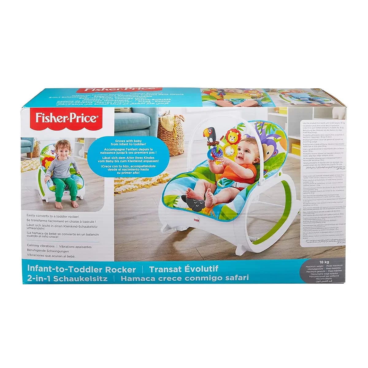 Fisher-Price Cadeira de Descanso Multietapas Selva - FPFML56