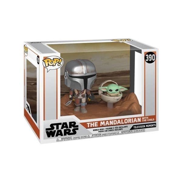 Funko POP! Star Wars: The Mandalorian - Mando with The Child #390
