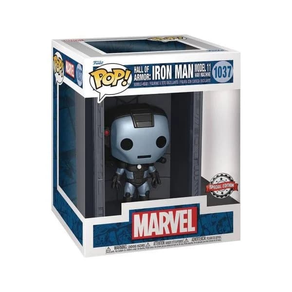 Funko POP! Marvel: Hall of Armor - Iron Man Model 11 War Machine (PX Exclusive - Deluxe) #1037
