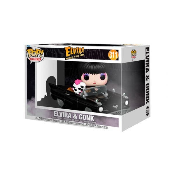 Funko POP! Rides Deluxe: Elvira Mistress Of The Dark - Elvira & Gonk #311