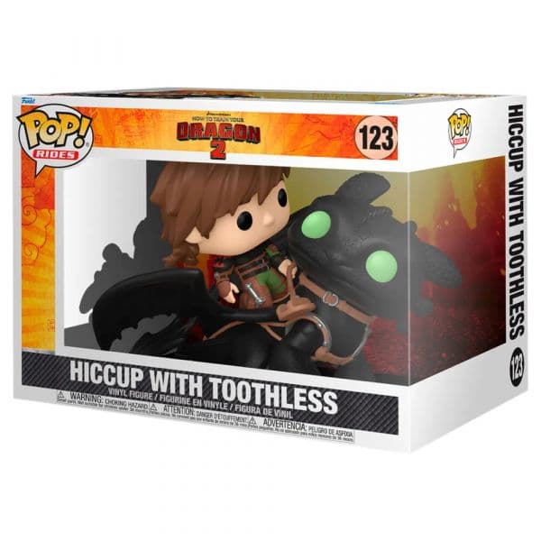 Funko Pop! Rides Deluxe: Como Entrenar A Tu Dragon 2 - Hiccup with Toothless #123