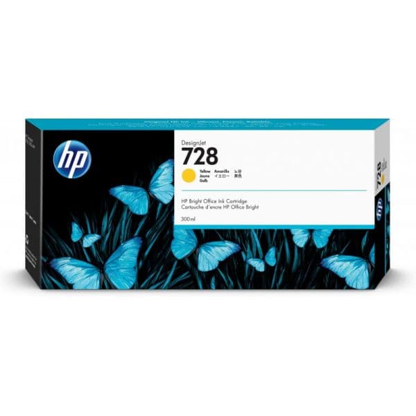 Tinteiro HP 728 300ml Yellow - F9K15A