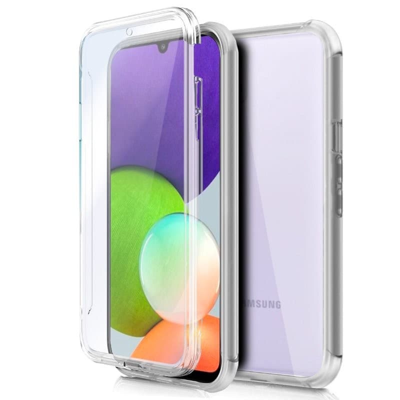 Capa Dupla 360 Samsung Galaxy A22 4G Transparente