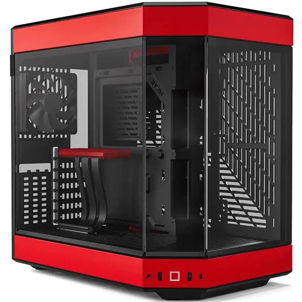 Caixa ATX Hyte Y60 Vidro Temperado Vermelho