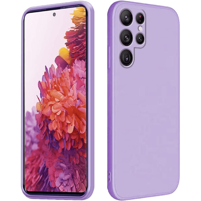 Capa Silicone Líquido Samsung S21 Ultra Lilás - 24230018