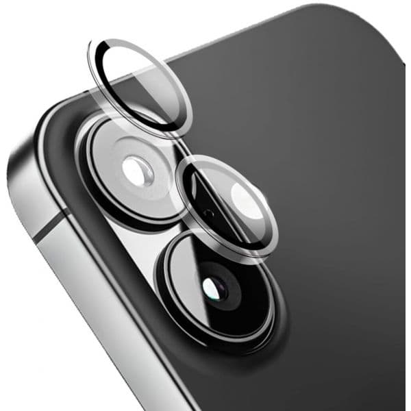 Película Lente Câmera para iPhone 16 Plus Transparente