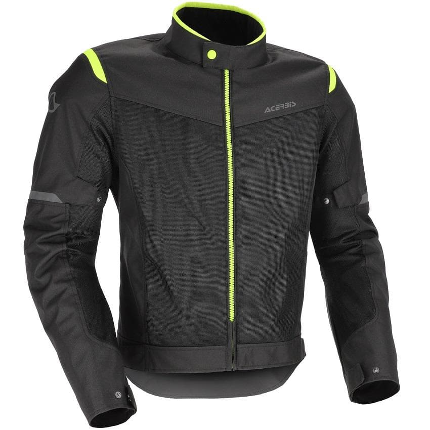 BLUSAO ACERBIS CE RAMSEY VENTED 2.0 PRETO/AMARELO