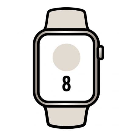 APPLE WATCH SERIES 8 GPS 41MM CAJA DE ALUMINIO BLANCO ESTRELLA CO