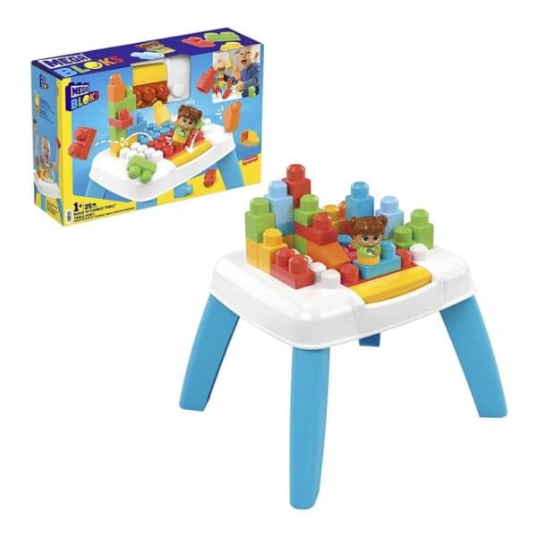 Mattel Mega Bloks Mesa Constrói e Destrói 25 Peças