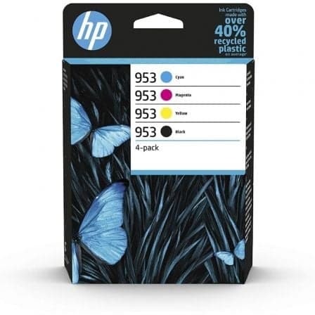 Tinteiros HP 953 Originais 4-Pack Preto + 3 Cores (6ZC69AE)