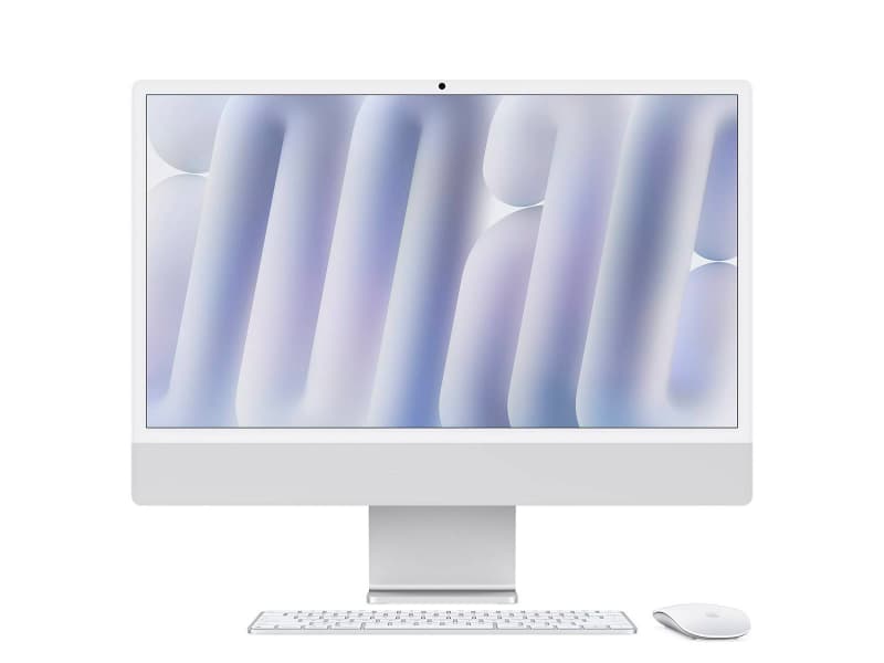 Apple iMac 24" | M4 CPU 8‑core, GPU 8-core | SSD 256GB | 16GB RAM | Prateado - MEGAONLINE
