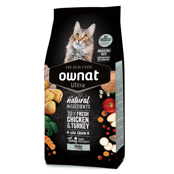 Ownat Ultra Gato Young (1-6 anos) 3 kg