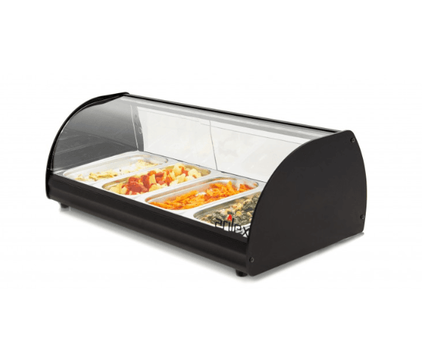 Vitrine Aquecida 4 cubas GN1/3 C/luz