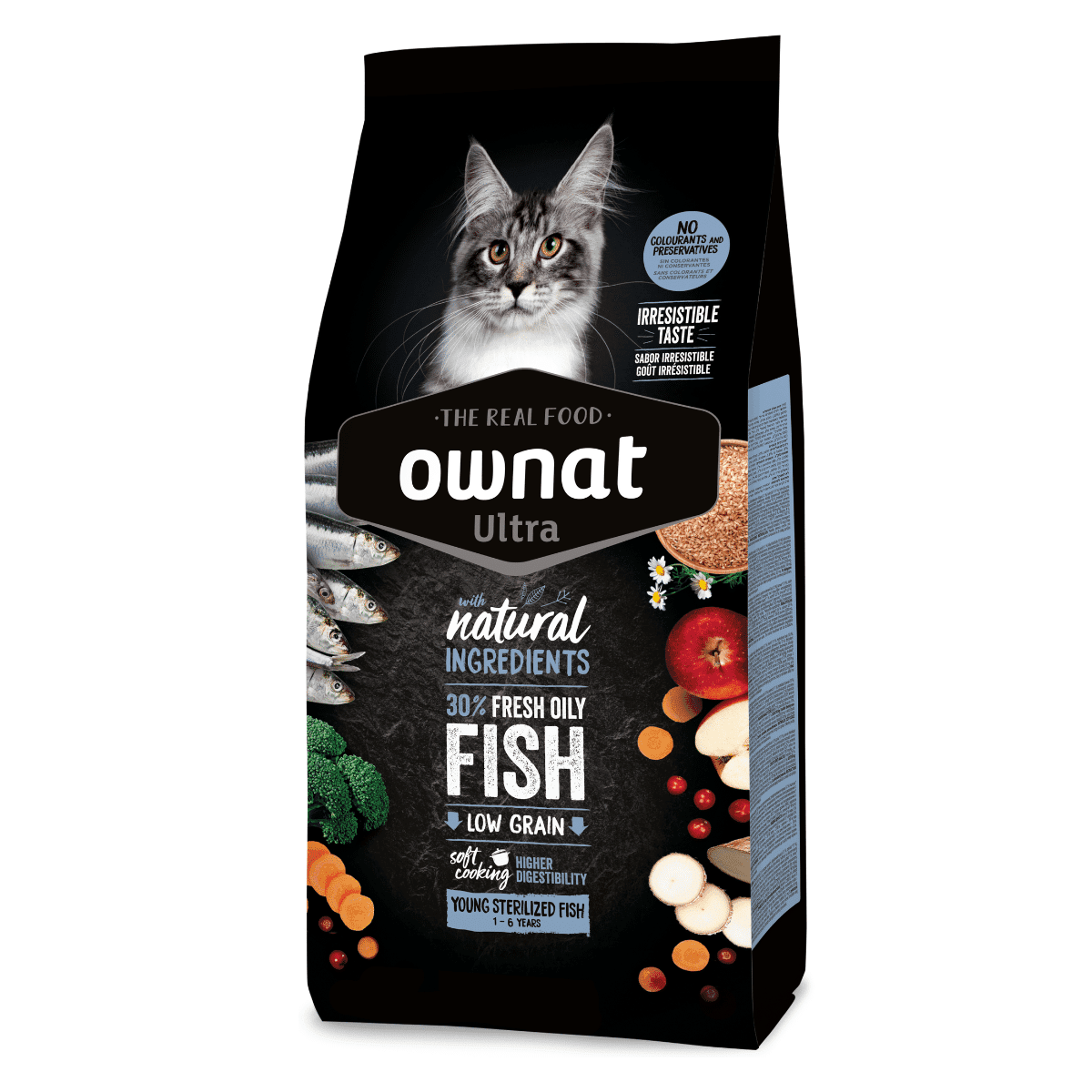 Ownat Ultra Gato Esterilizado Peixe 3Kg