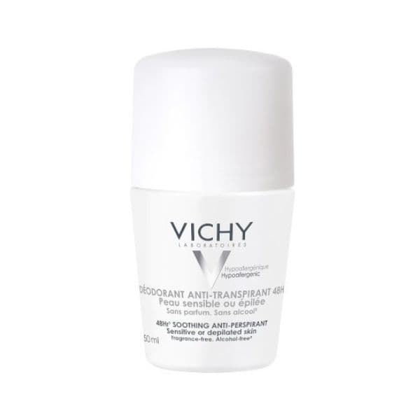 Vichy Desodorizante Anti-transpirante Roll On pele sensivel 50ml