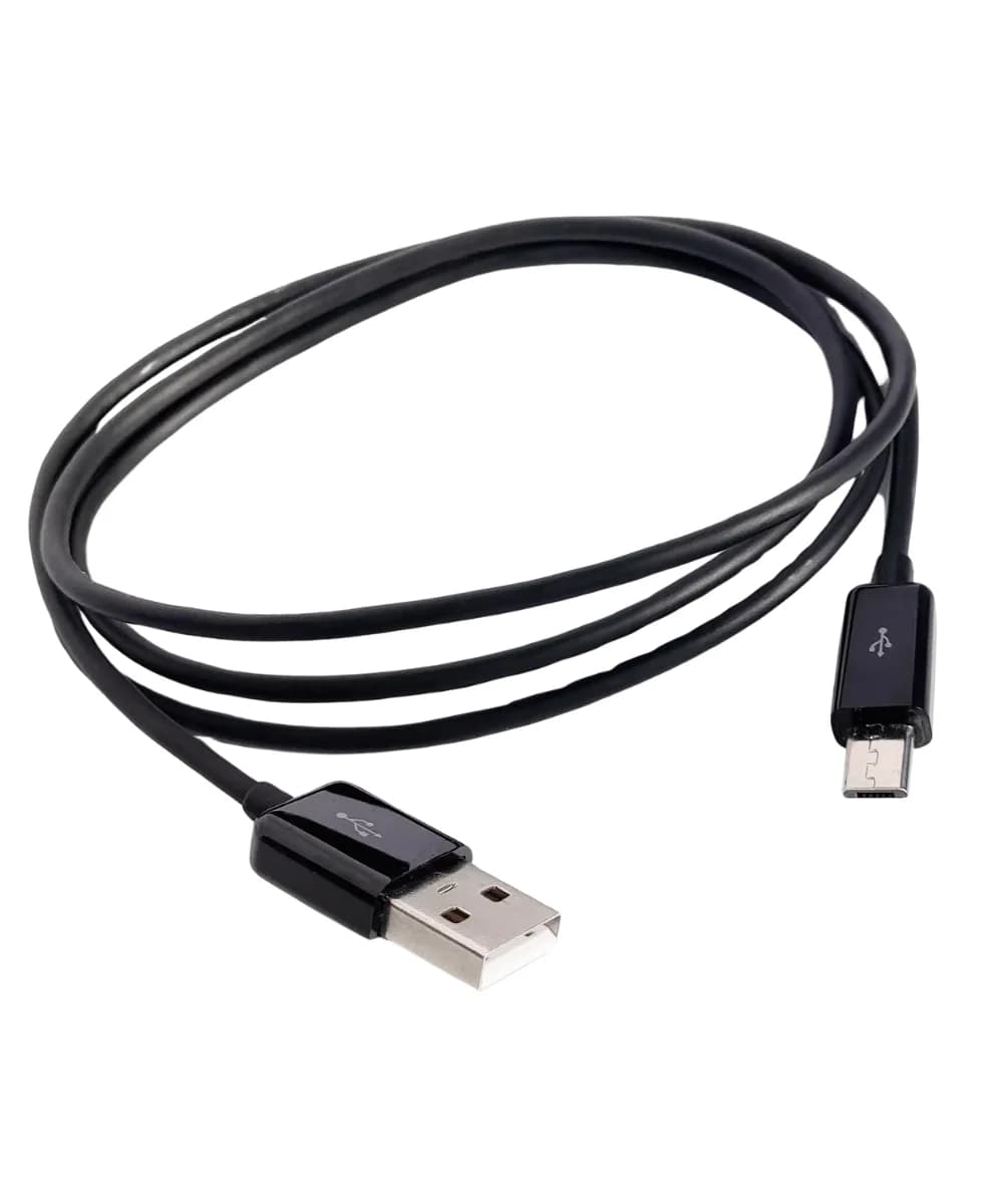 Cabo Micro USB Ponta Longa 6mm Preto