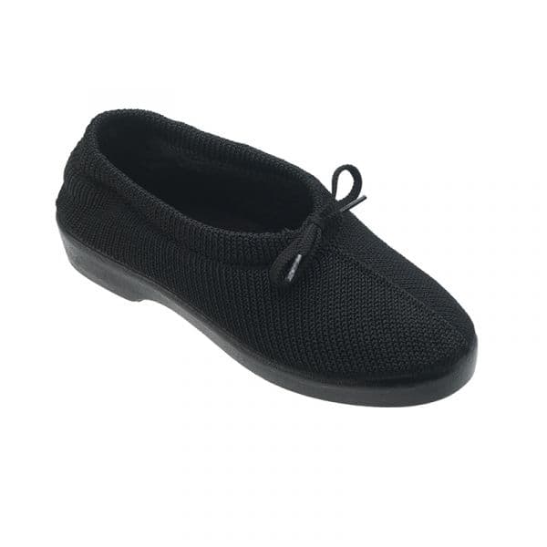 Nursing Care Sapato de Conforto C/pelo e C/ Cordão (preto, 38)