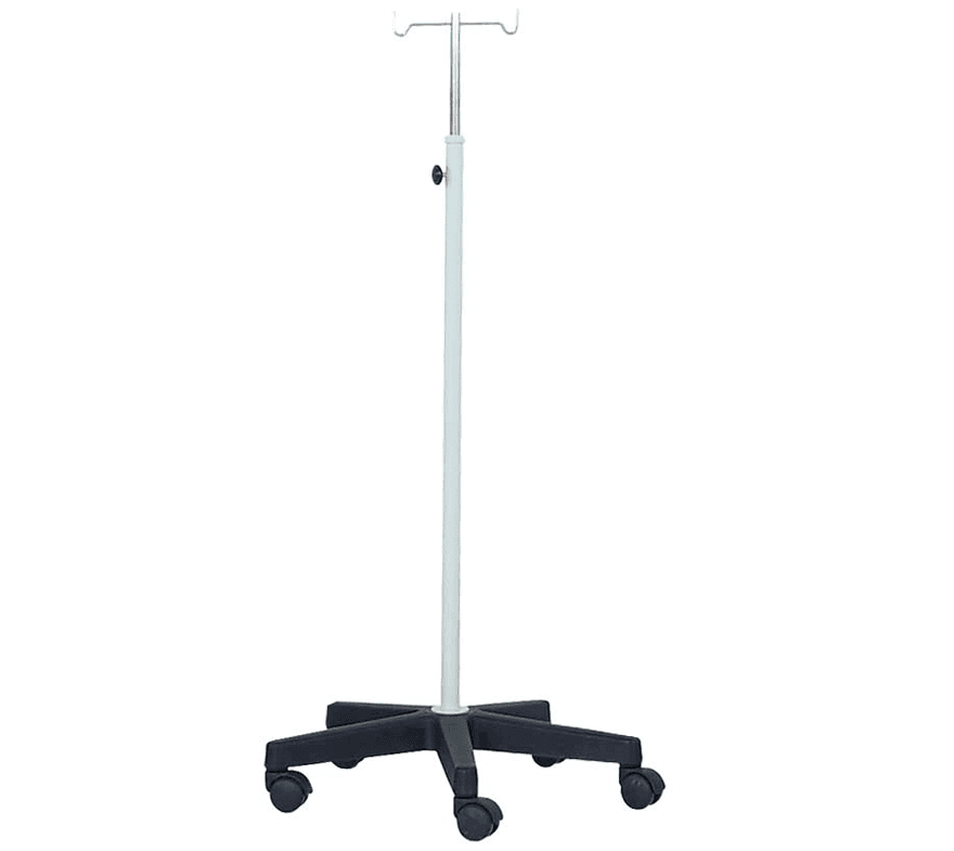 Suporte soro inox com 2 ganchos 1000-1780